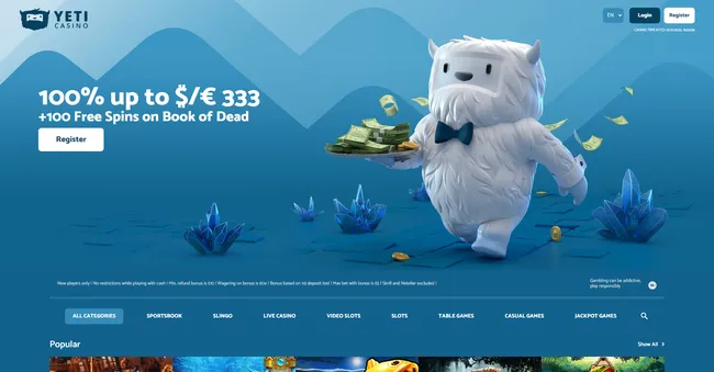 Yeti Slot Game Logo by 