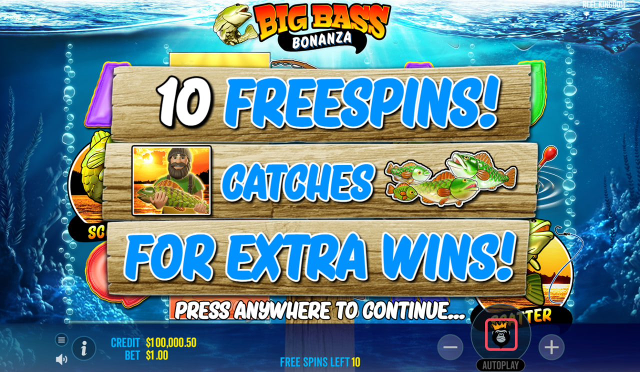 Big Bass Bonanza by Pragmatic Play, Reel Kingdom screen 4