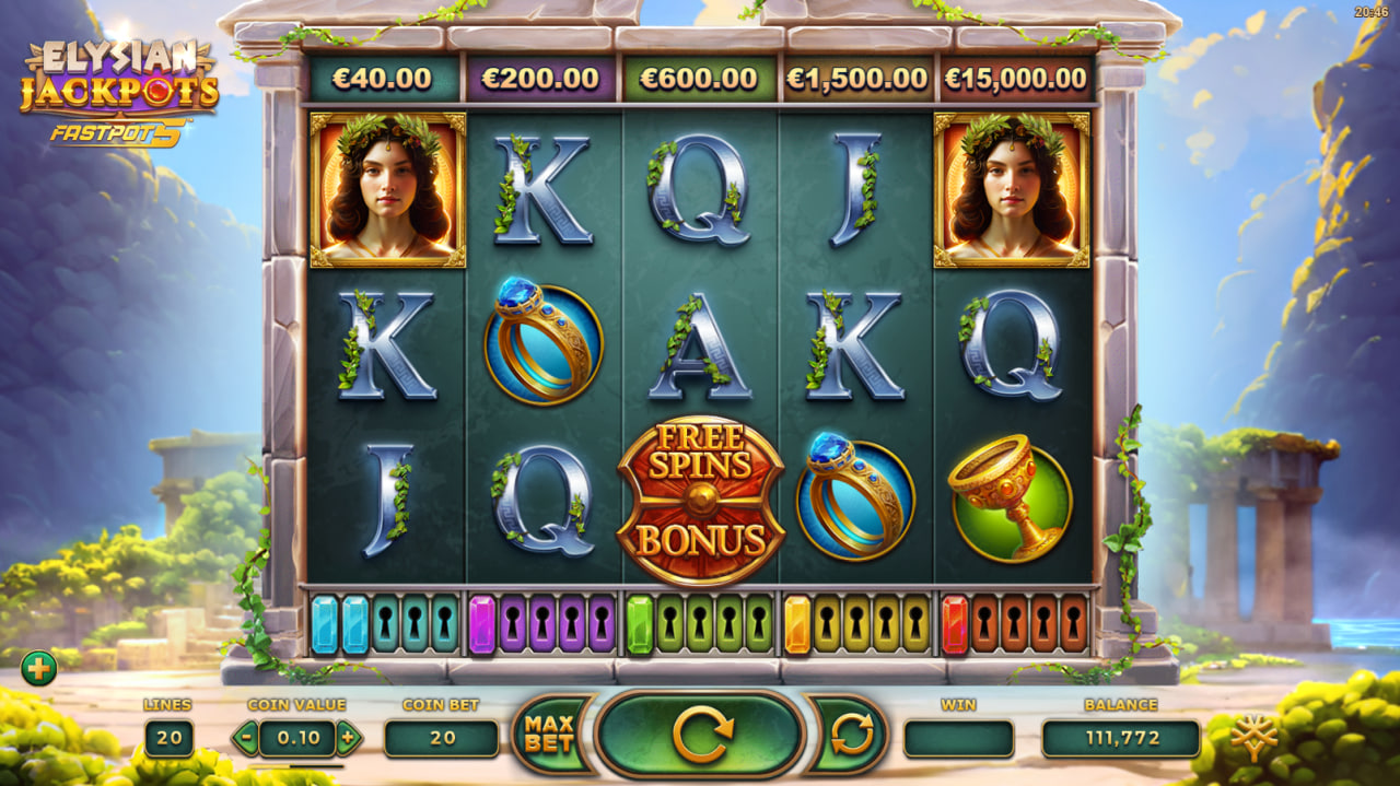 Elysian Jackpots by Yggdrasil Gaming screen 4