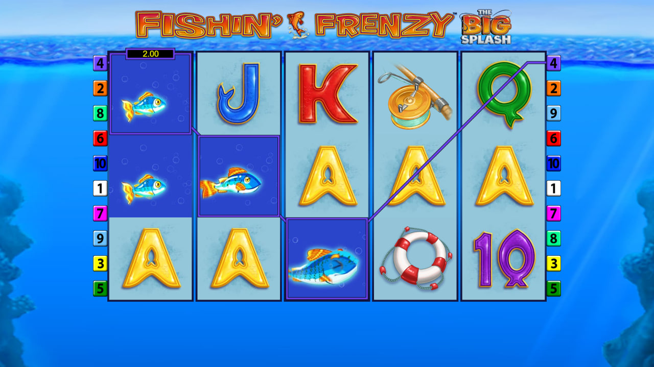 Fishin' Frenzy the Big Splash by Blueprint Gaming screen 1