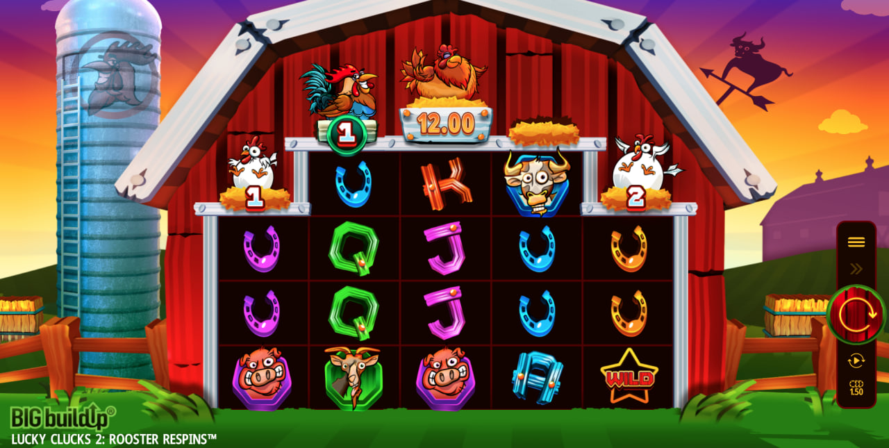 Lucky Clucks 2 Rooster Respins by Crazy Tooth Studio screen 1