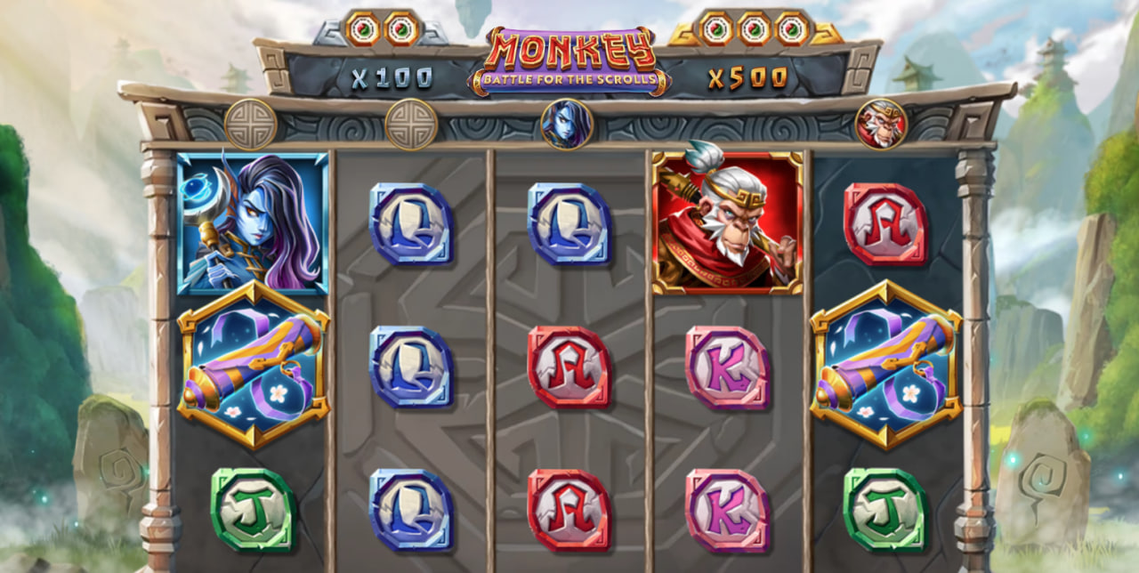 Monkey: Battle for the Scrolls by Play'n GO screen 4