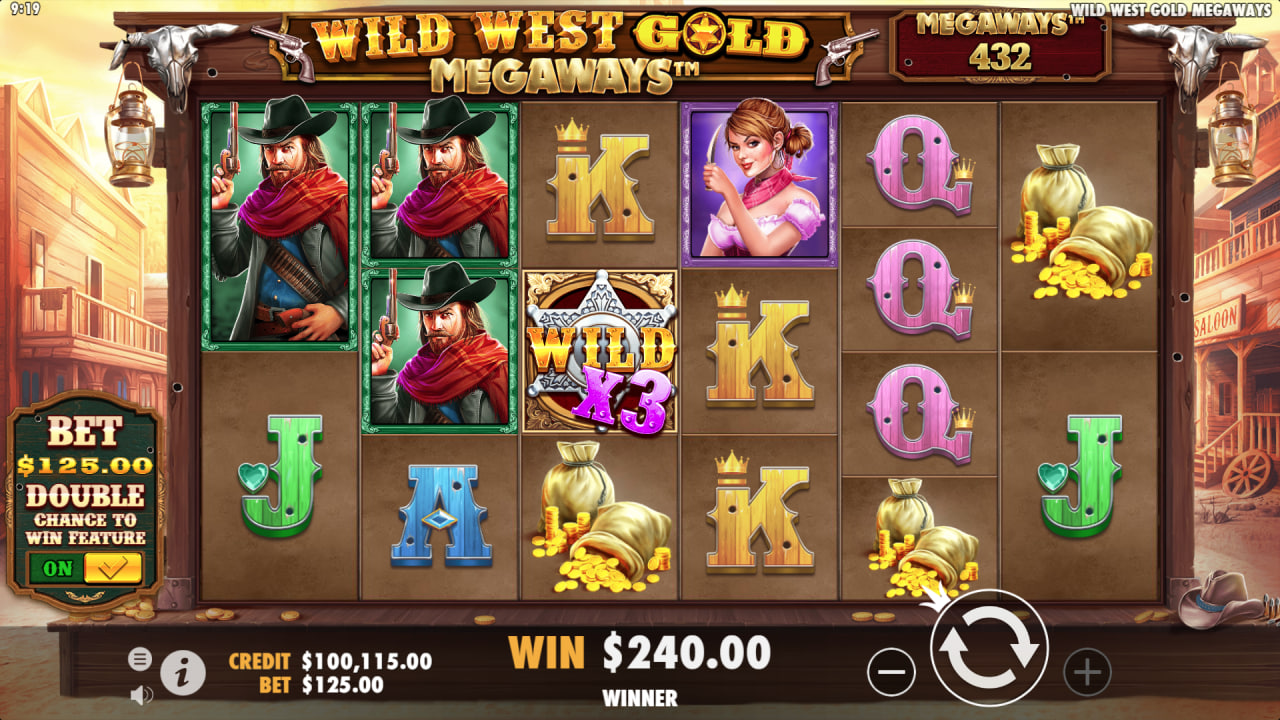 Wild West Gold Megaways by Pragmatic Play screen 2